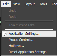 Application Settings